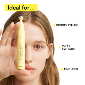 Abib Retinal Eye Serum Lifting Roller 15ml on a vanity