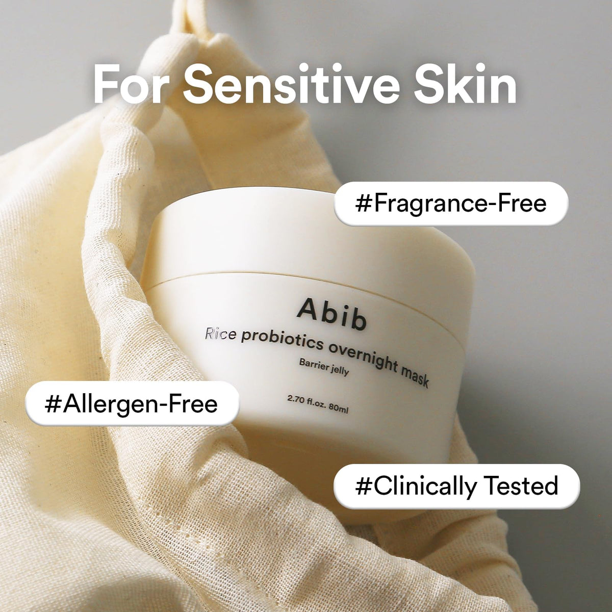 Abib Rice Probiotics Overnight Face Mask Jelly in a skincare routine