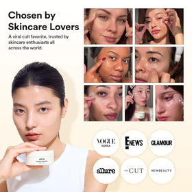 abib Vegan Collagen Eye Patches in a stylish bathroom setting
