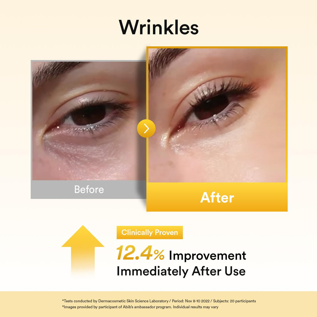 abib Vegan Collagen Eye Patches showing versatility on forehead