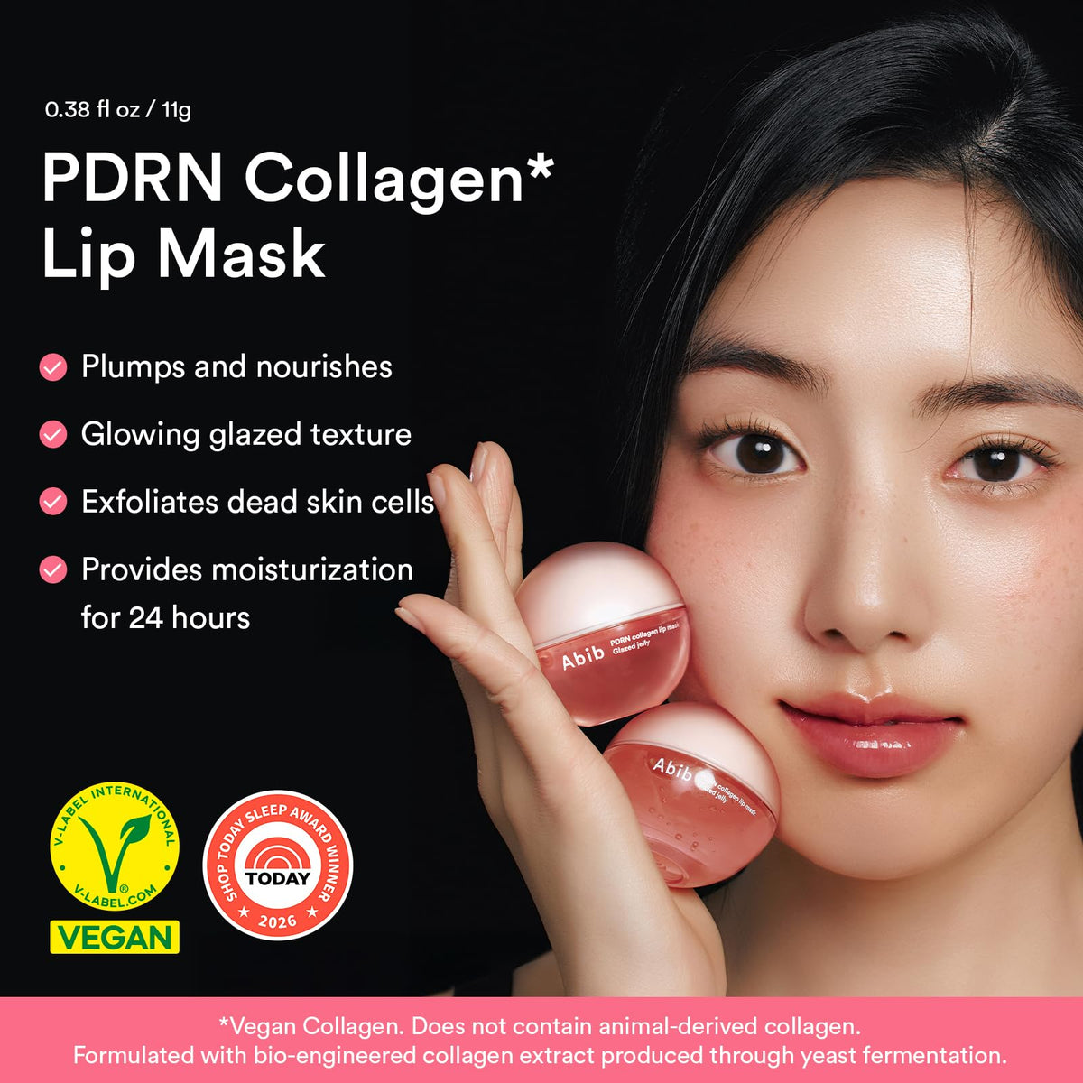Abib Vegan Collagen Lip Mask Glazed Jelly packaging