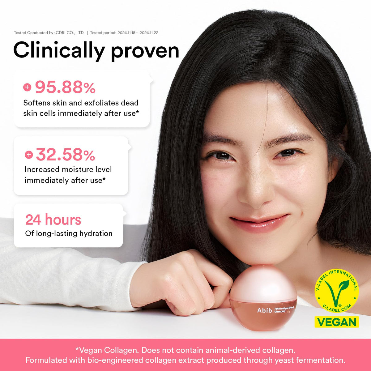 Abib Vegan Collagen Lip Mask in a lifestyle setting