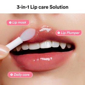 Abib Vegan Collagen Lip Mask jar with lid open