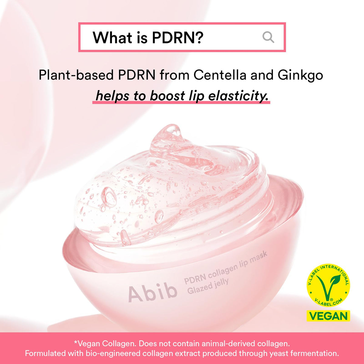 Abib Vegan Collagen Lip Mask with ingredients
