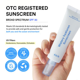 Abib Watery Hyaluron Sunscreen with packaging