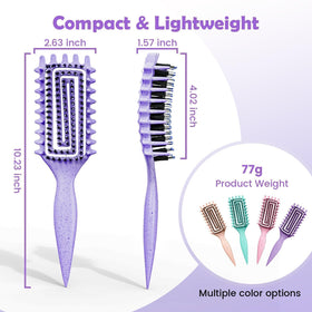 ABOYOY Curl Defining Brush in a travel bag