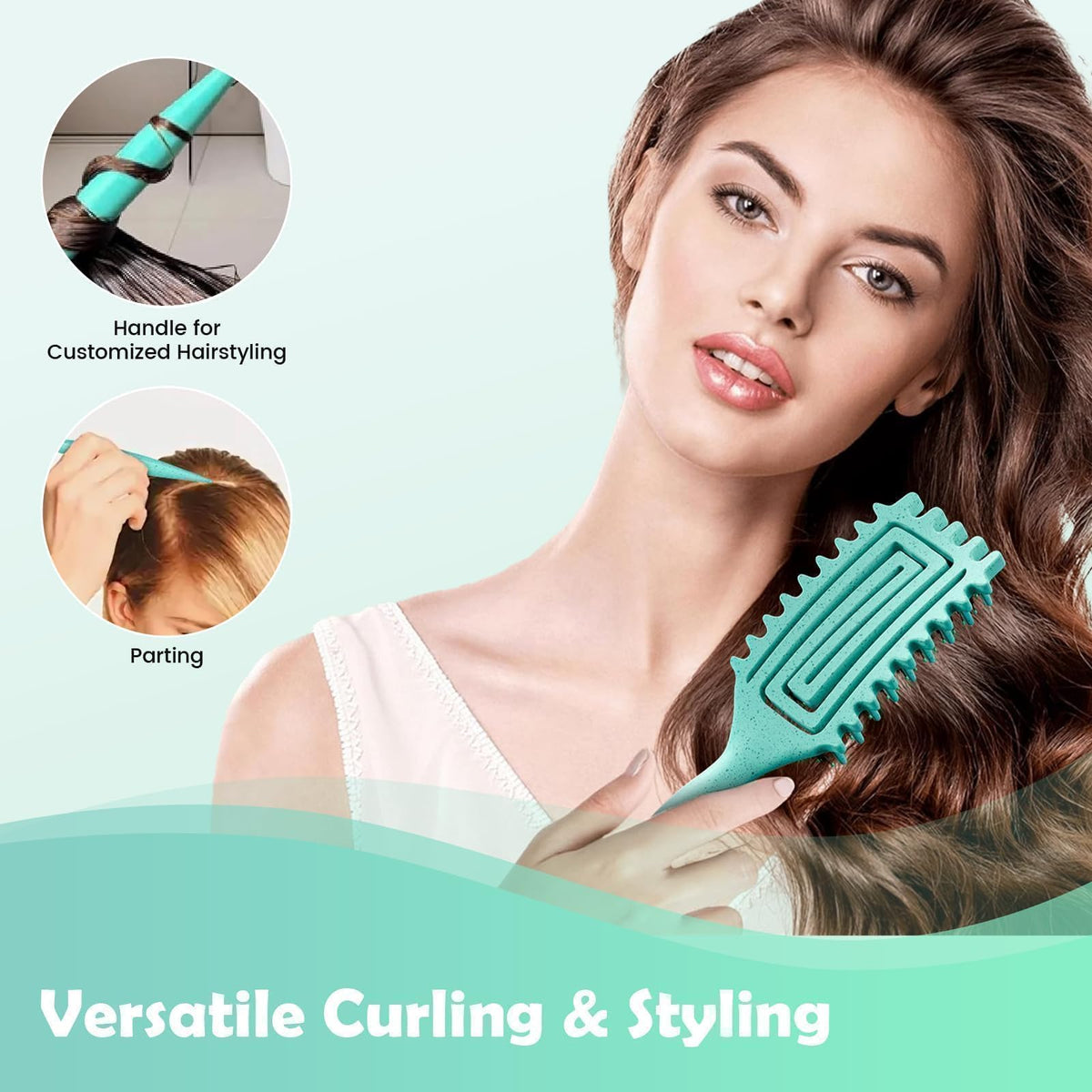 ABOYOY Curl Defining Brush with flexible bristles