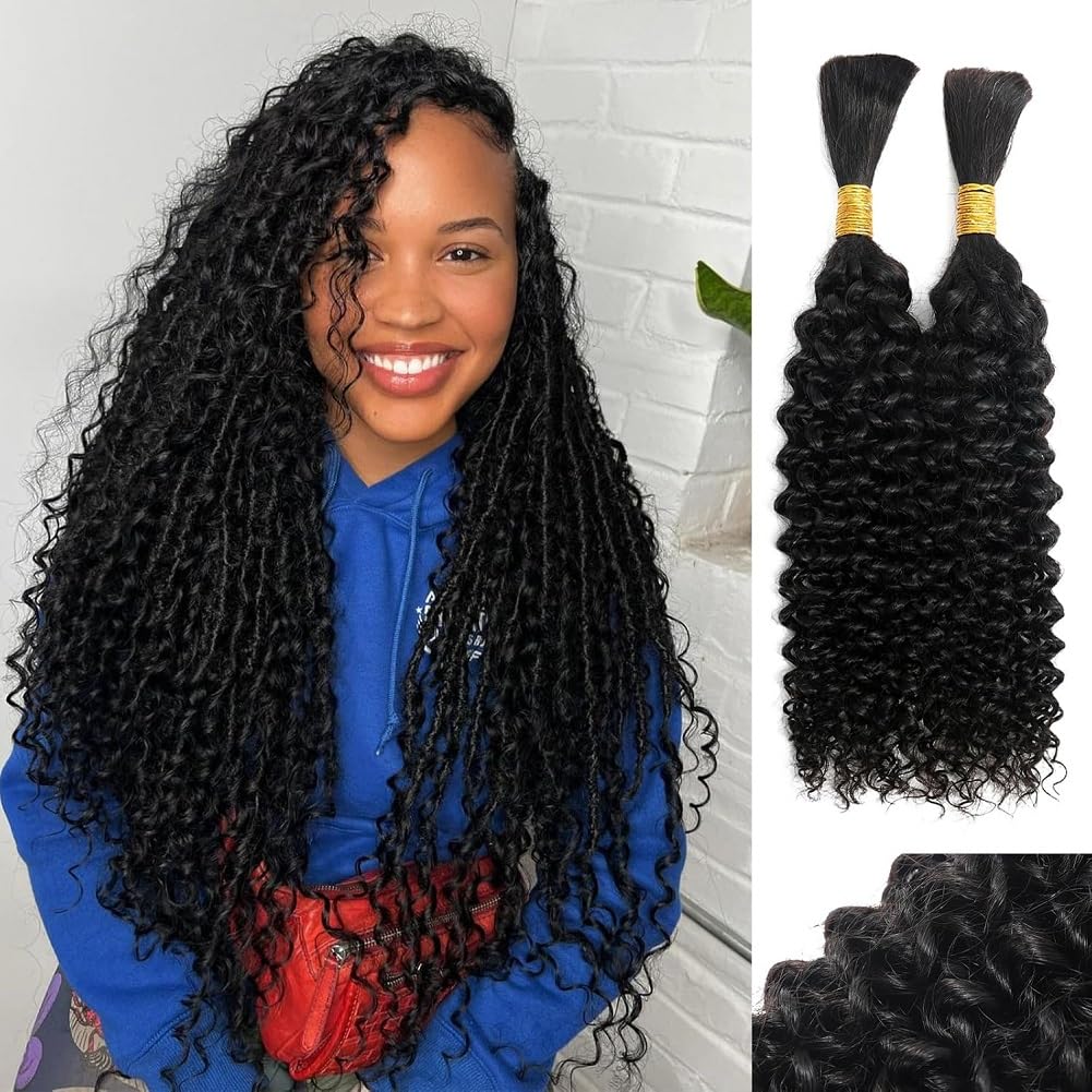Acbhoa Boho Braiding Hair Deep Wave 16 Inch front view