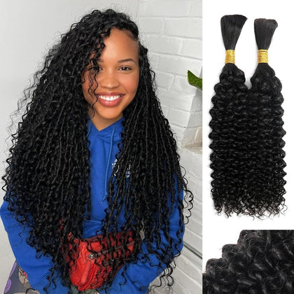 Acbhoa Boho Braiding Hair Deep Wave 16 Inch front view