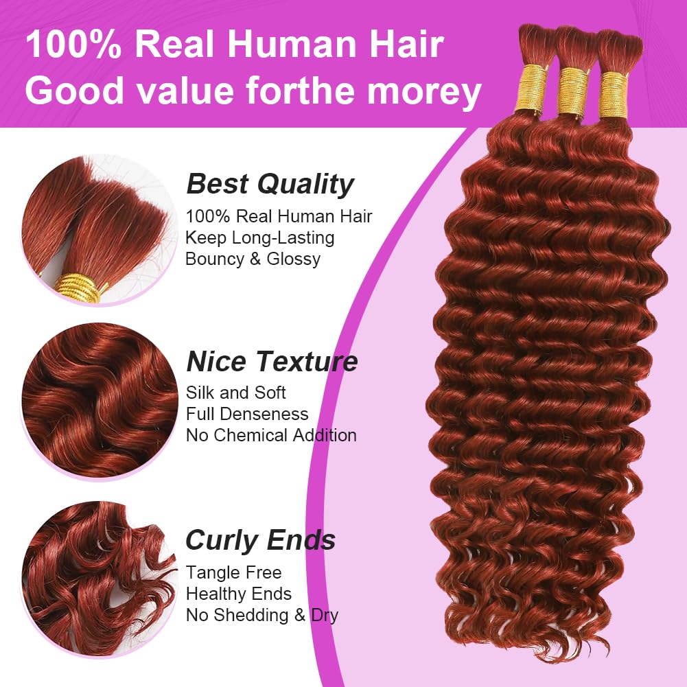 Acbhoa Deep Wave Braiding Hair showcasing its natural texture