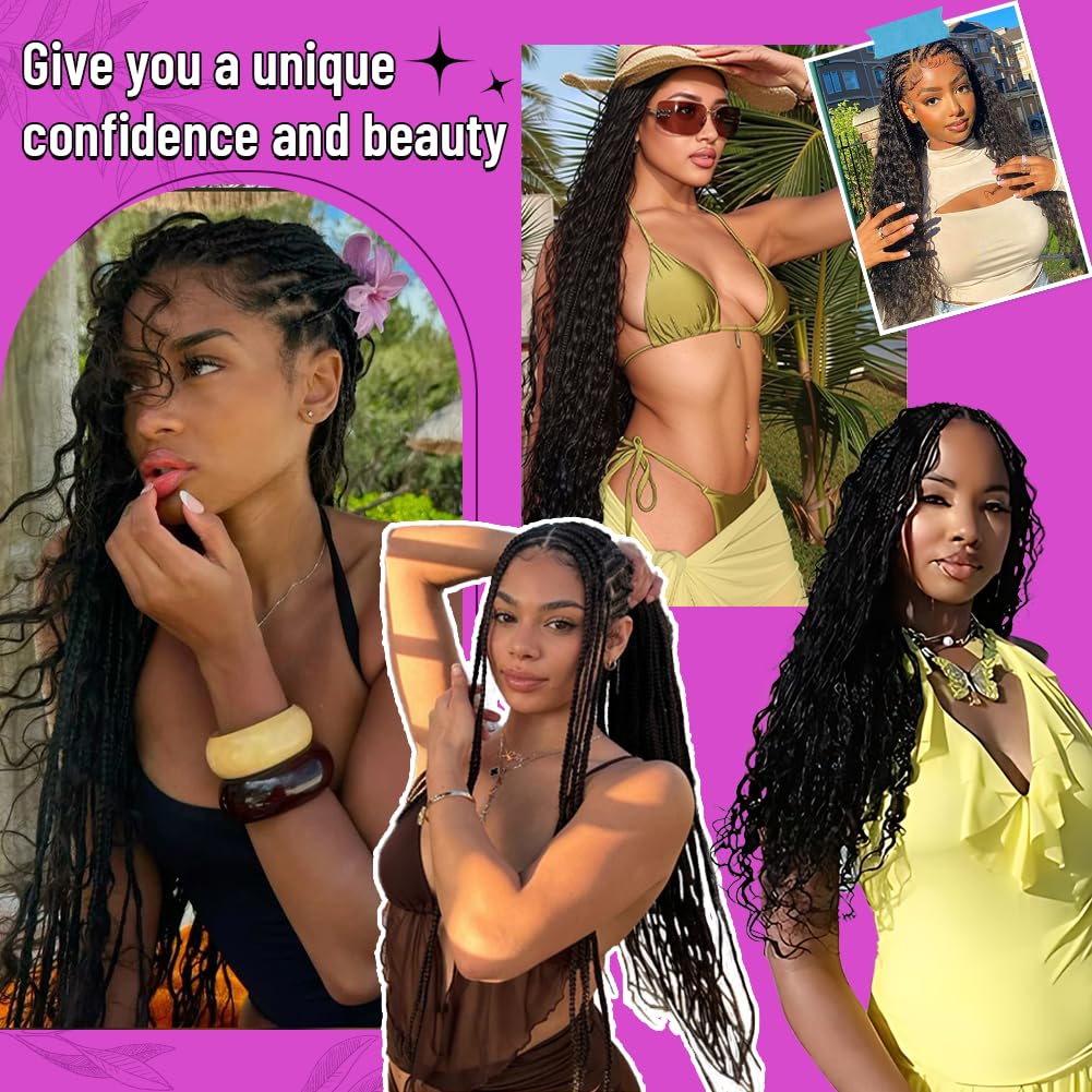 Acbhoa deep wave hair in natural light showcasing curls