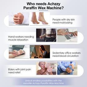 Achzzy Paraffin Wax Machine with hands being