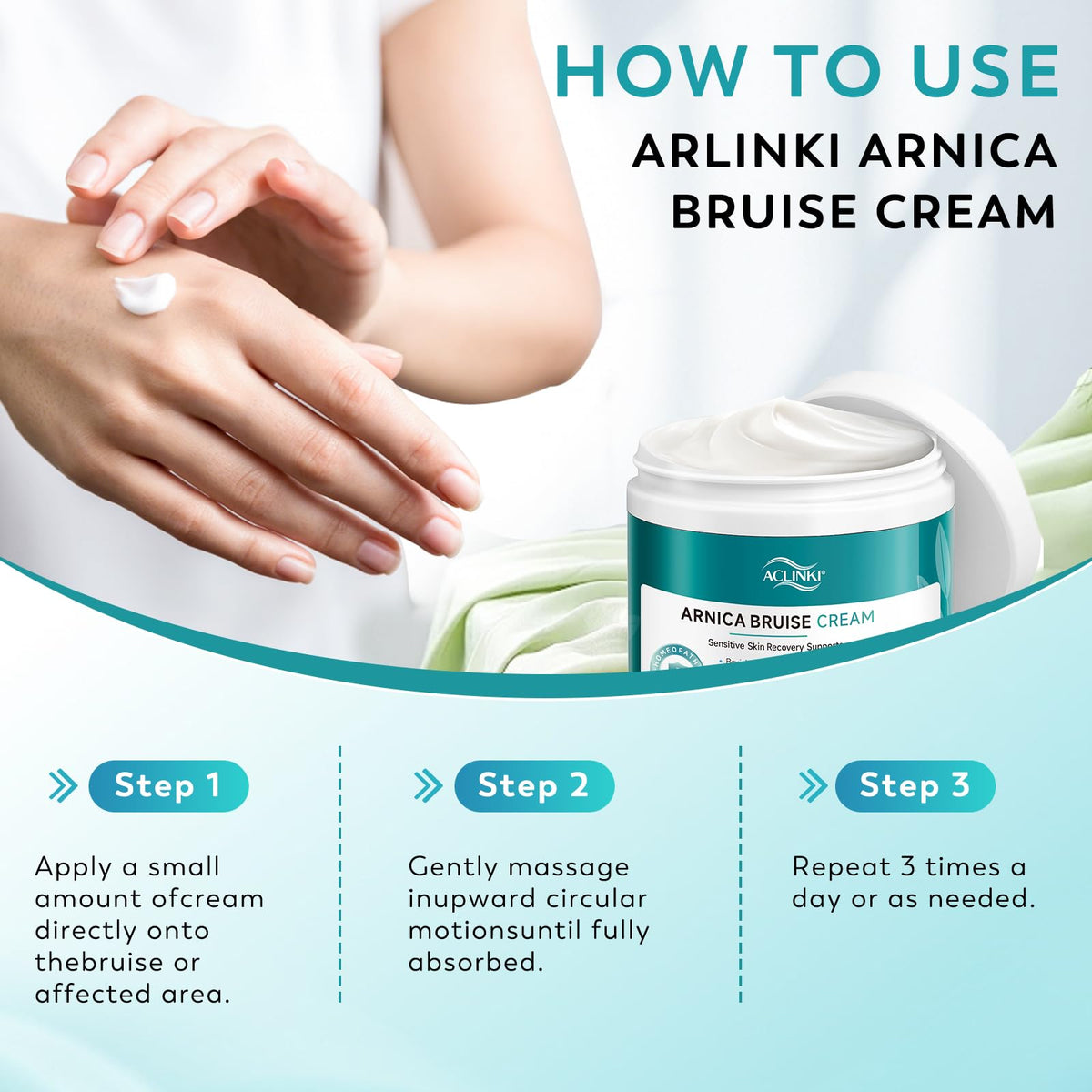 ACLINKI Arnica Bruise Cream ingredients list
