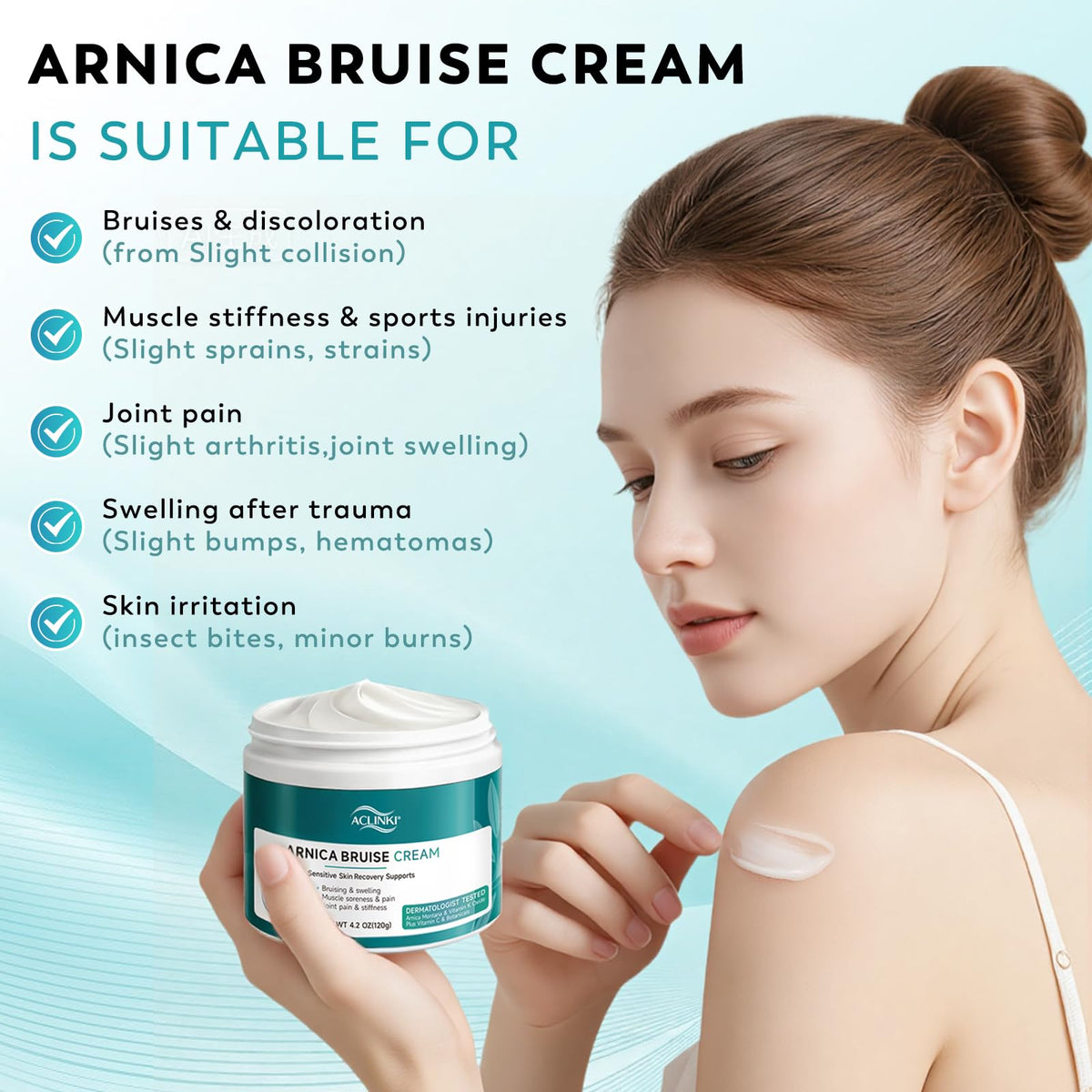 ACLINKI Arnica Bruise Cream texture close-up