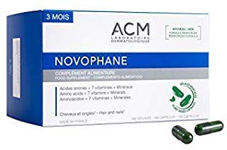 ACM Novophane 180 Caps bottle front view with label