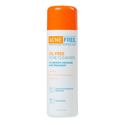 AcneFree Oil-Free Cleanser 8 Fl Oz front view