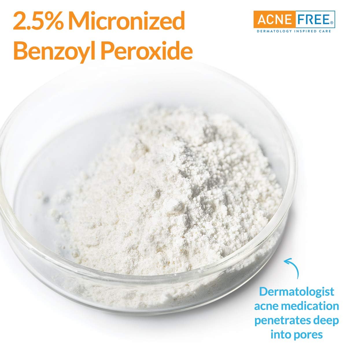 AcneFree Oil-Free Cleanser application on skin