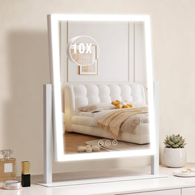 Acoolda Lighted Makeup Mirror front view with three lighting modes