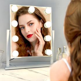 Acoolda Vanity Mirror showing warm light setting