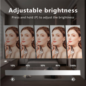 Acoolda Vanity Mirror side view demonstrating 360° rotation