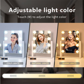 Acoolda Vanity Mirror with detachable 10X magnifying mirror