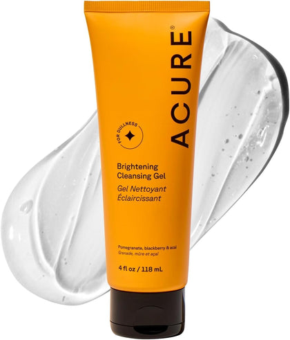 Acure Brightening Cleansing Gel 4 fl oz front view