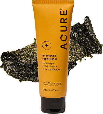 Acure Brightening Facial Scrub 4 fl oz front view