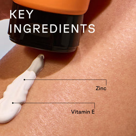 Acure Mineral Sunscreen SPF 50 application on skin