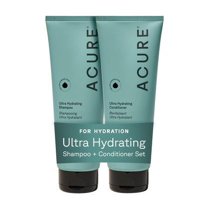 Acure Ultra Hydrating Shampoo and Conditioner Set front view