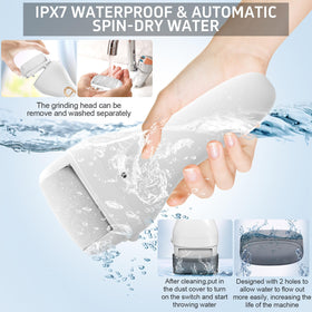 AdamPark callus remover showing waterproof design