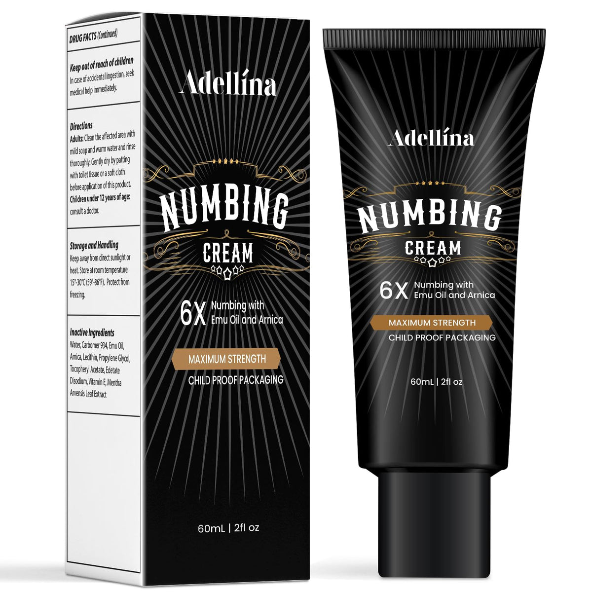 Adellina Numbing Cream Maximum Strength front view