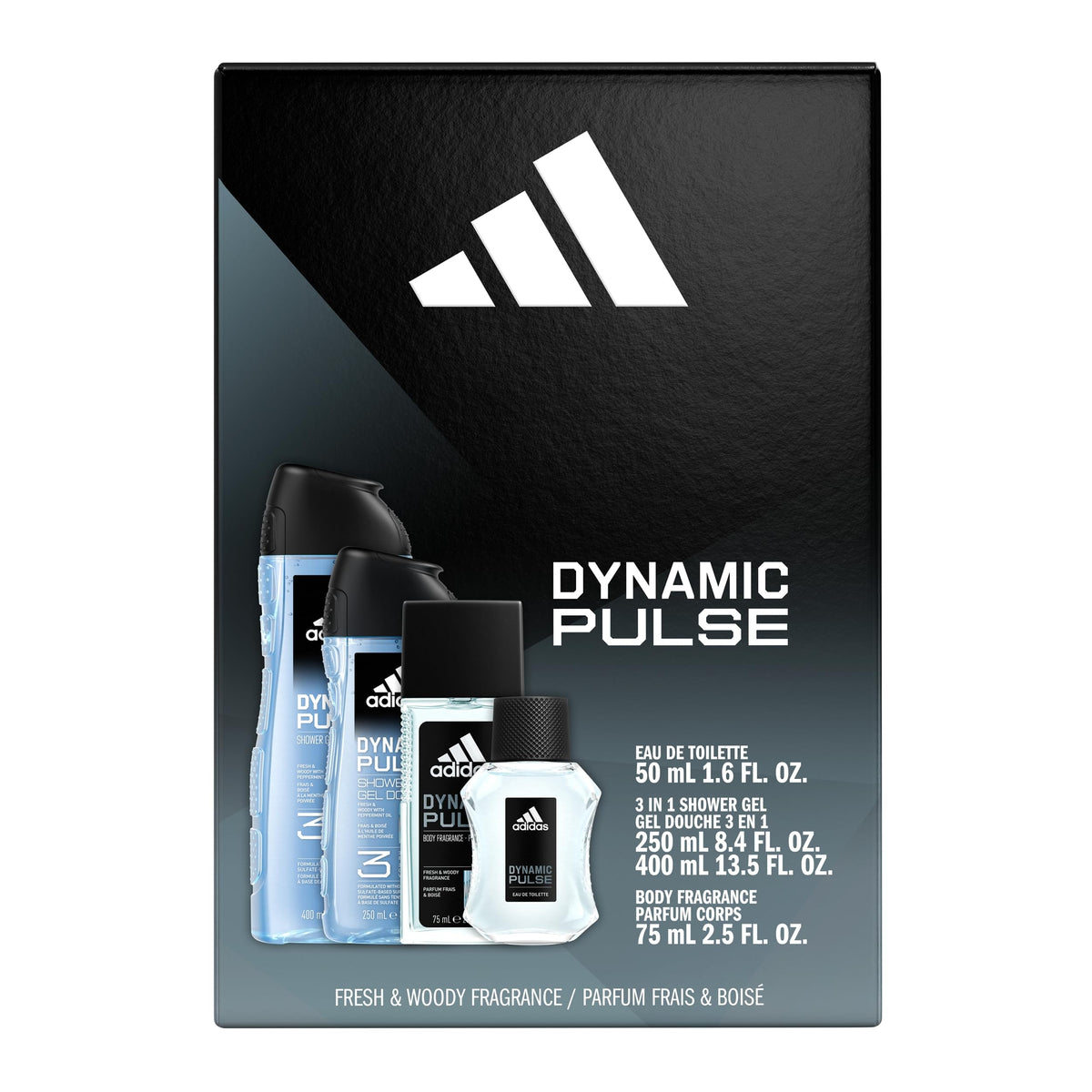 adidas Dynamic Pulse 3-in-1 Body Wash packaging