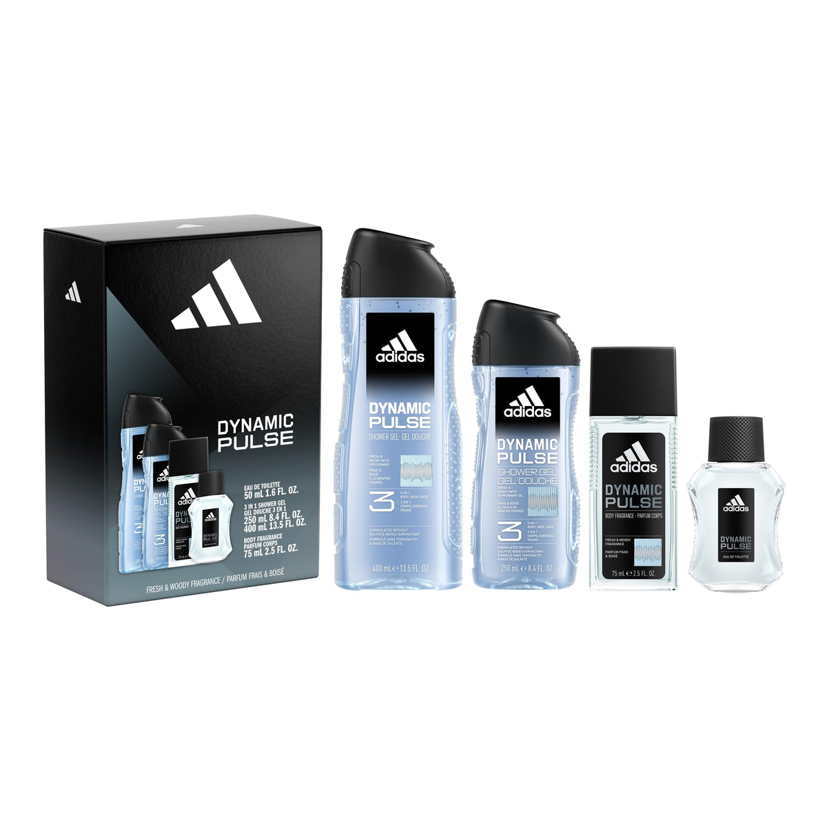 adidas Dynamic Pulse Aftershave Giftset including Eau de Toilette and Body Wash