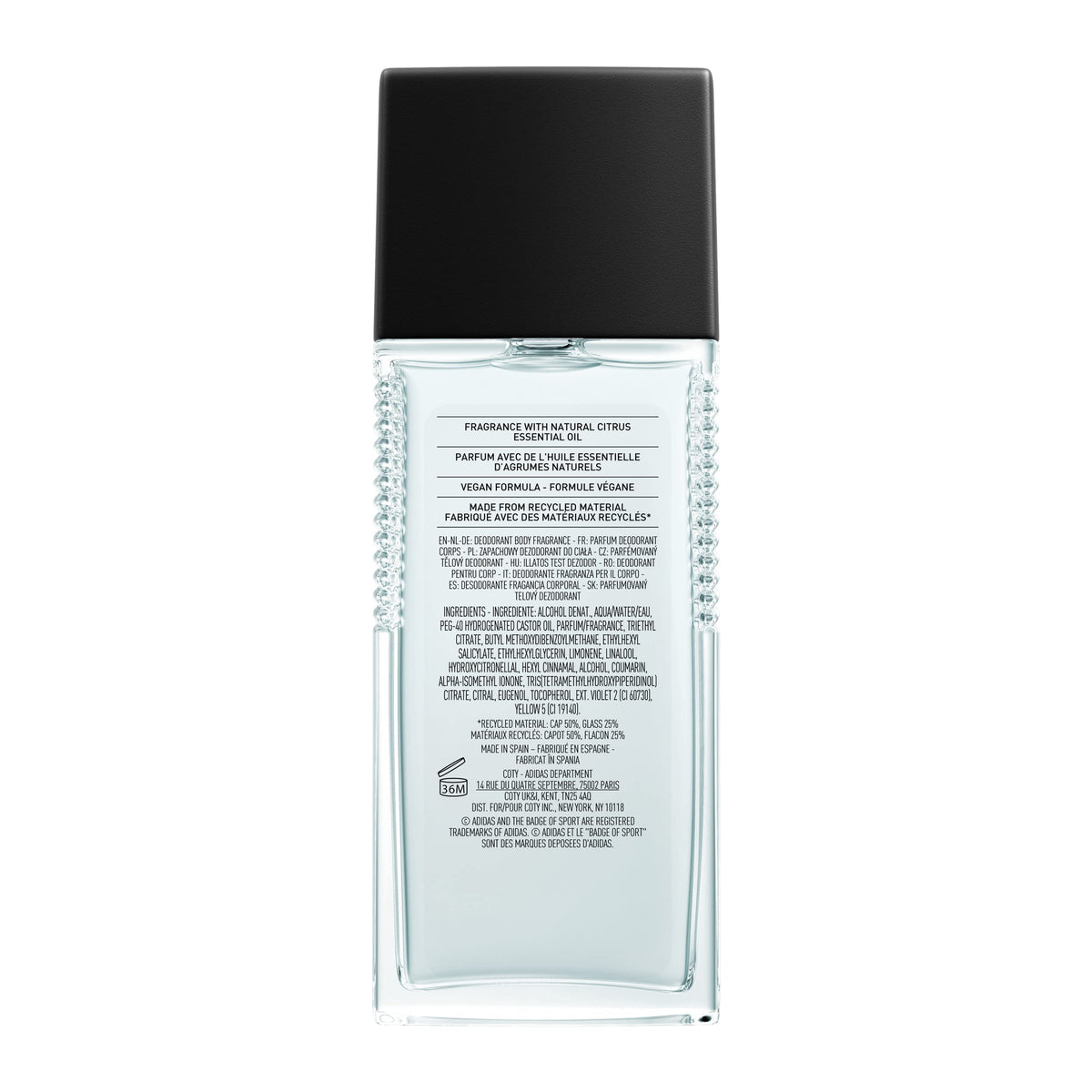 adidas Dynamic Pulse Body Fragrance bottle side view
