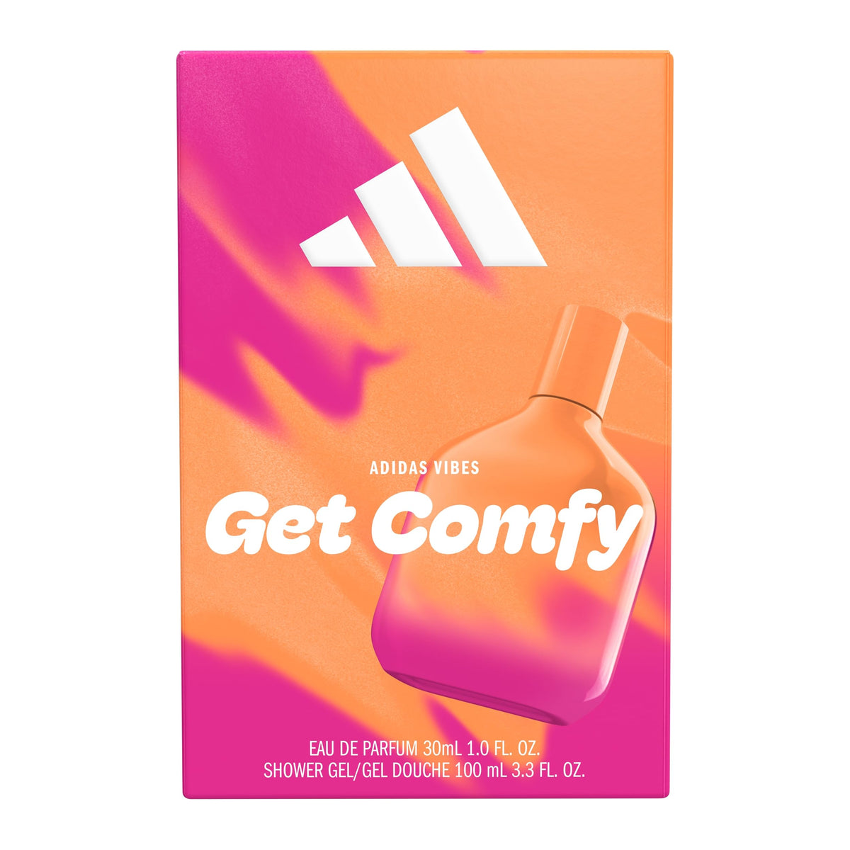 adidas Get Comfy Shower Gel 3.3 fl oz tube side view