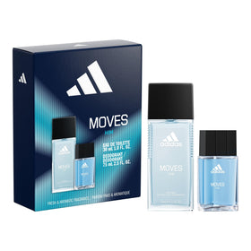 adidas Moves for Him Giftset front view with Eau de Toilette and Body Fragrance