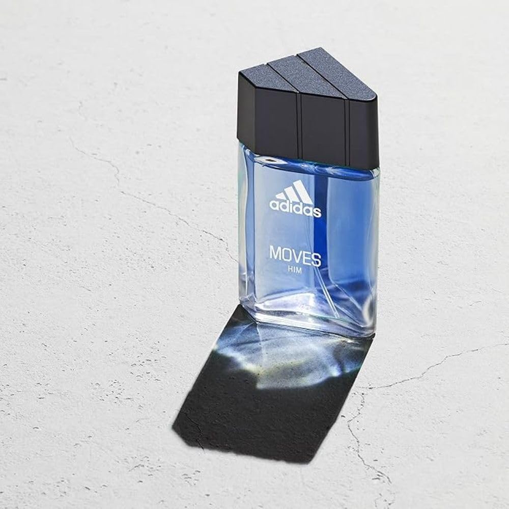 adidas Moves for Him Giftset packaging with fragrance notes