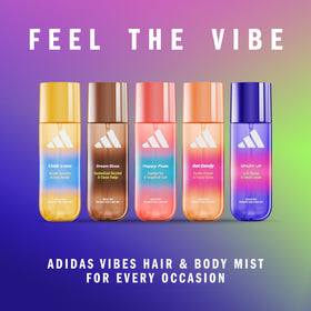 adidas Vibes Spark Up Fragrance Hair & Body Mist packaging side view