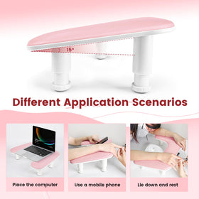 Adjustable height feature of JODSONE Manicure Hand Rest