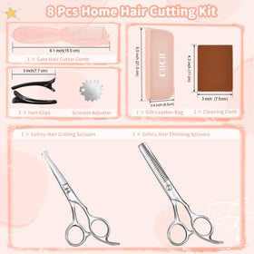 Adjustable screw design of CIICII Kids Hair Cutting Scissors
