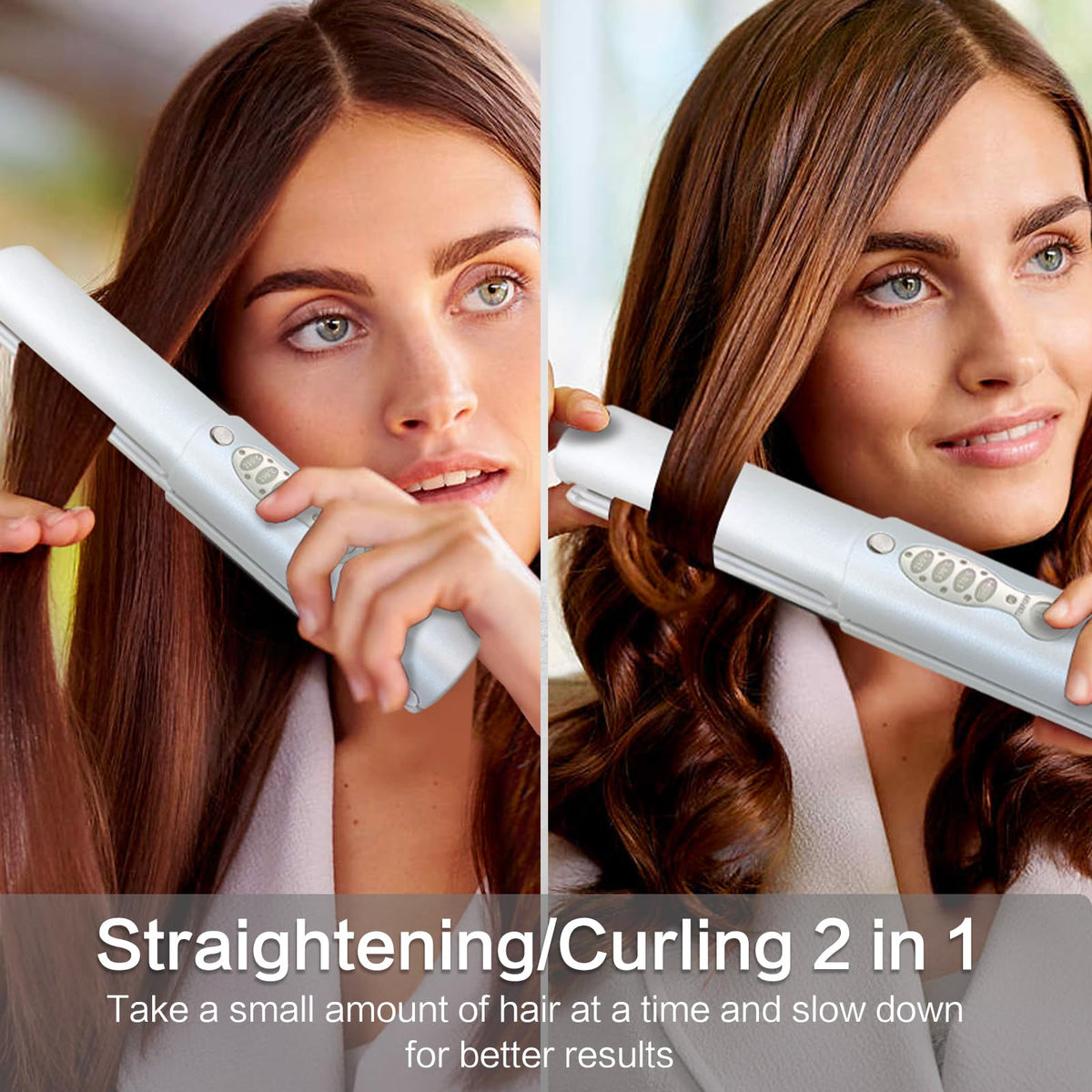 ADOBIRD Cordless Hair Straightener in a travel bag