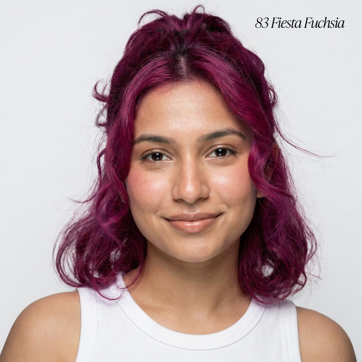 Adore Fiesta Fuchsia hair dye bottle side view