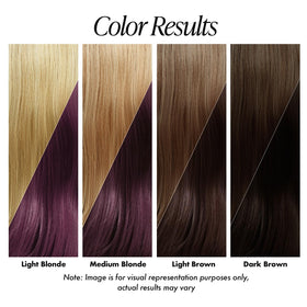 Adore hair dye application on hair strands