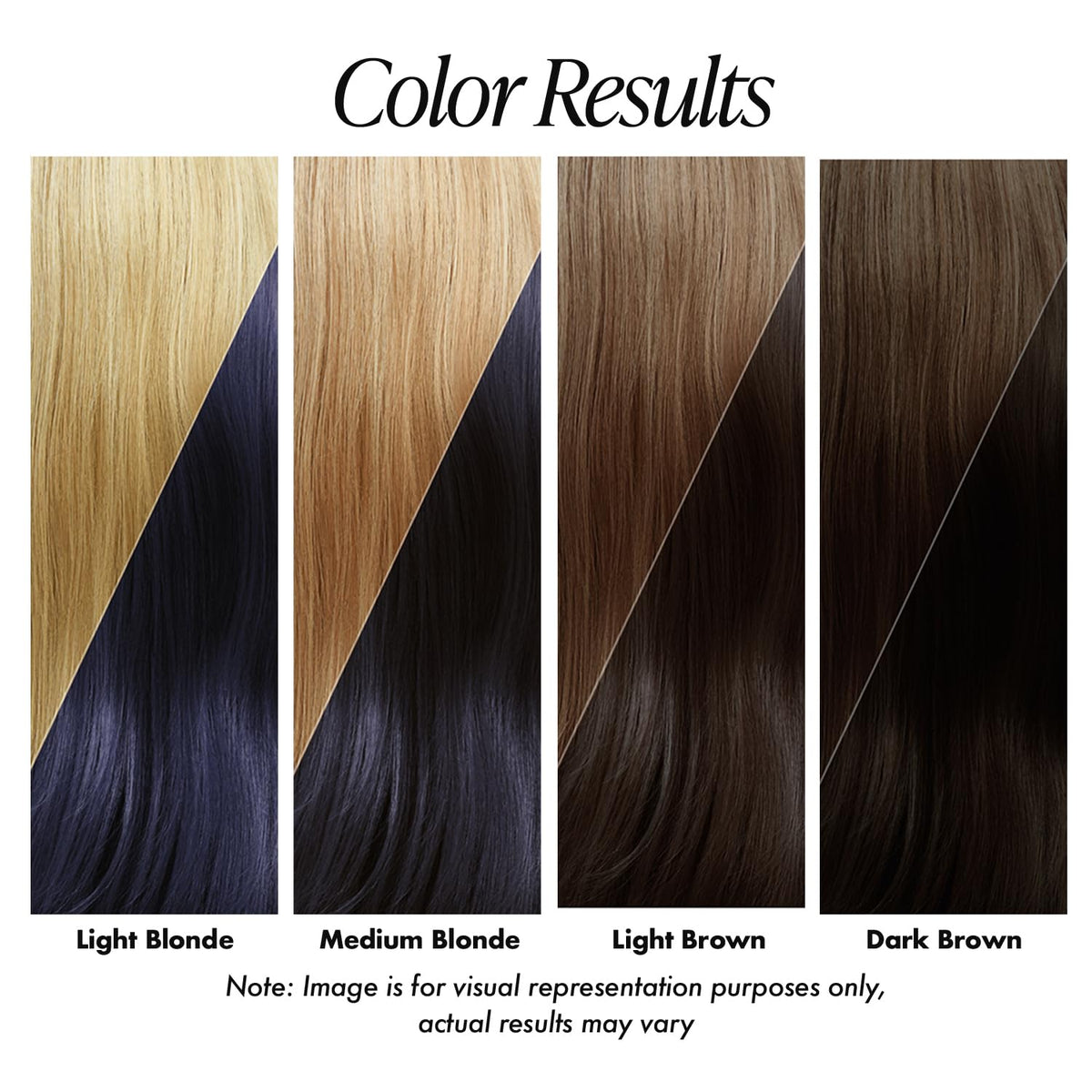 Adore hair dye application on straight hair