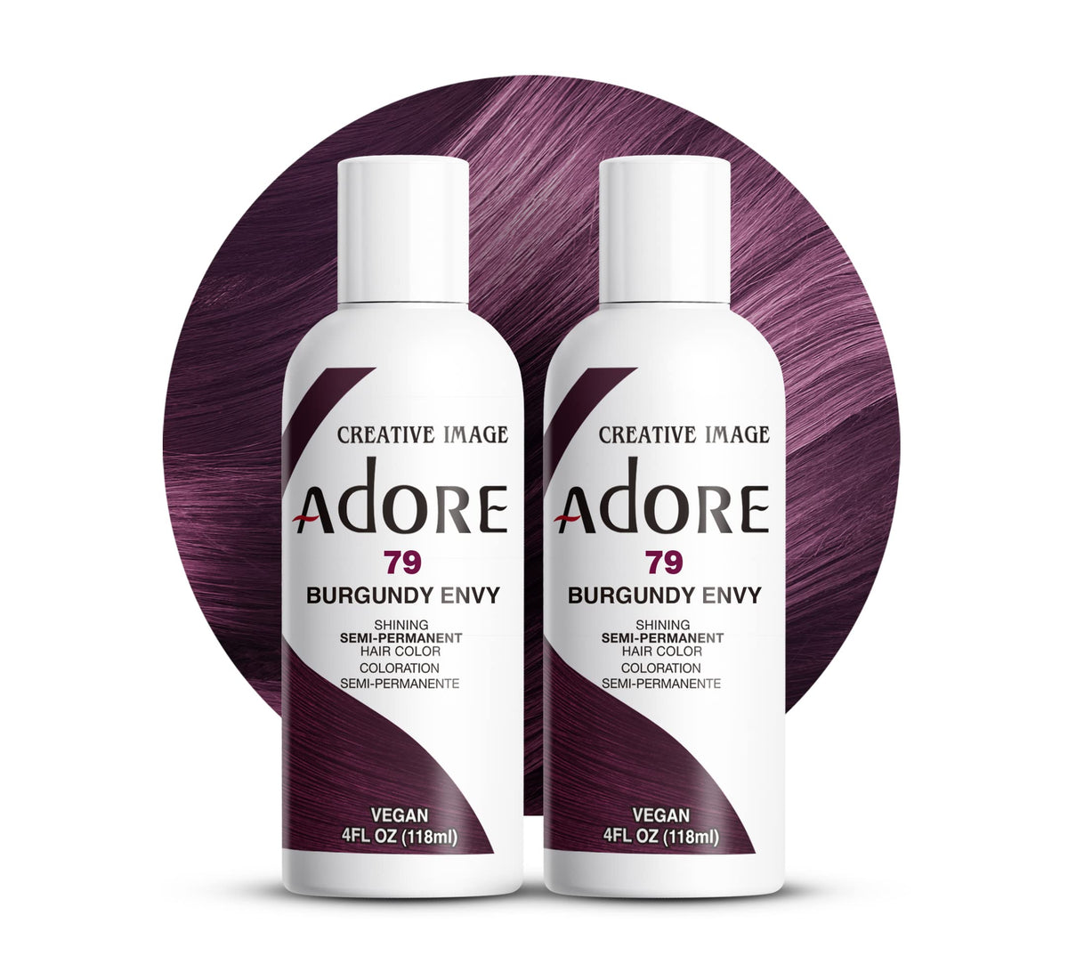 Adore hair dye in use during at-home application