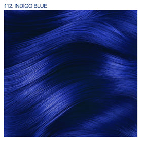 Adore Indigo Blue Hair Dye bottle with label and cap