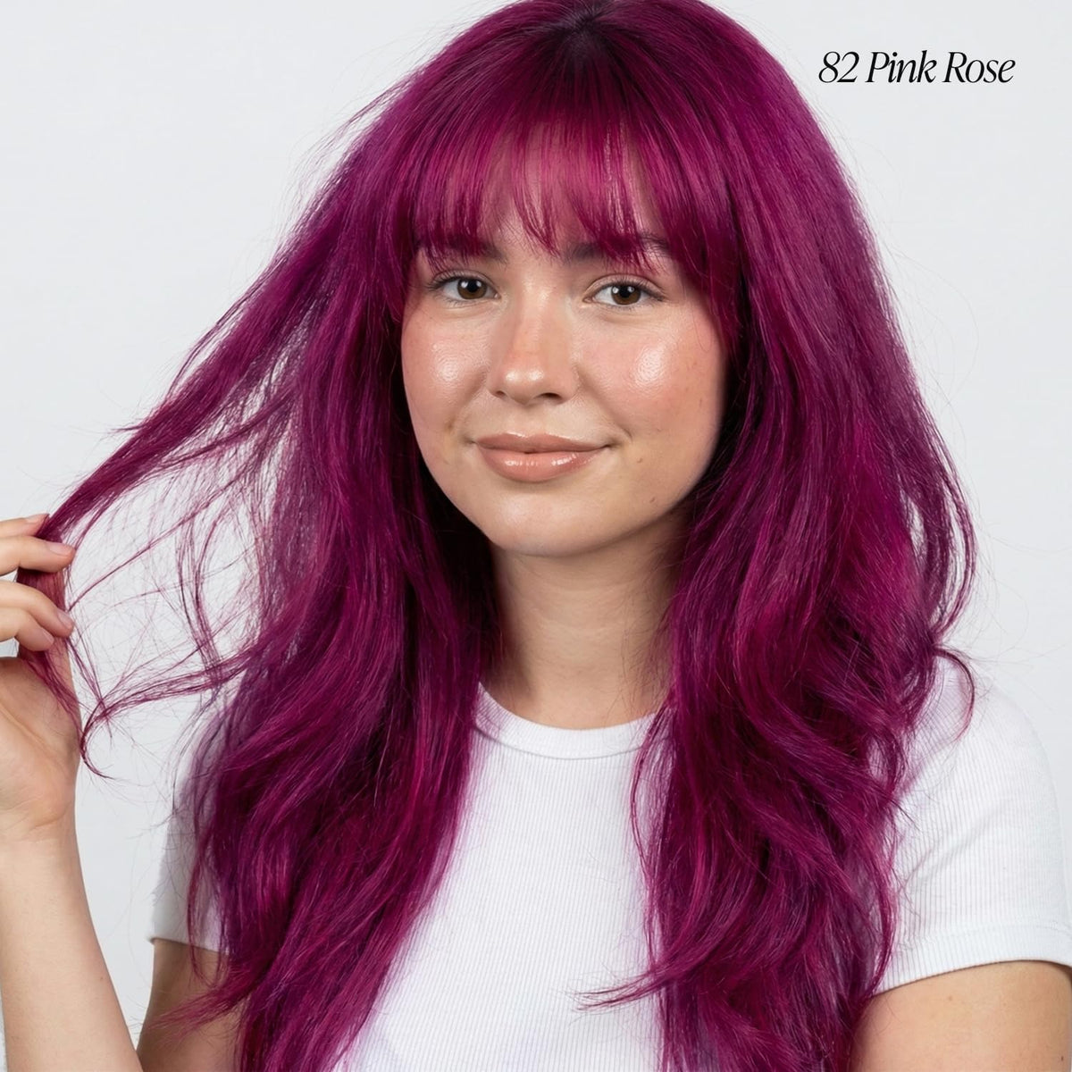 Adore Pink Rose hair dye bottle side view