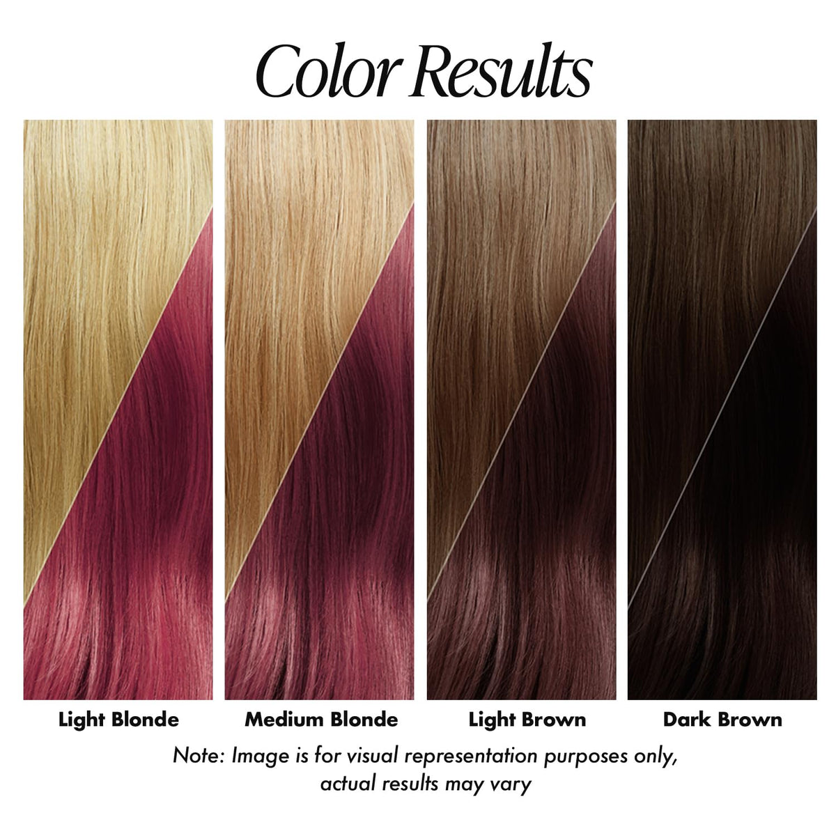 Adore Raging Red hair dye showing rich colour