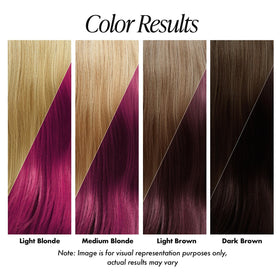 Adore Raspberry Twist hair dye application on hair