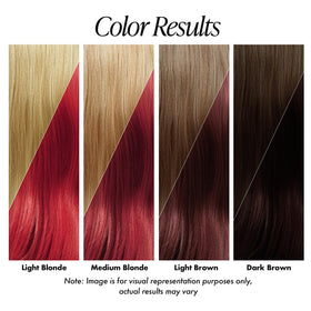 Adore Ruby Red hair dye application on hair